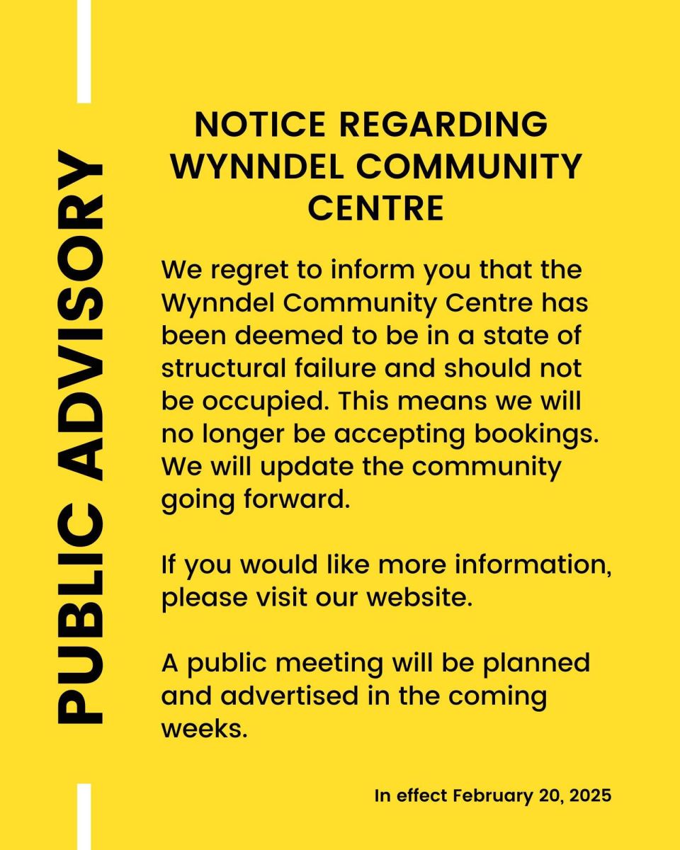 Wynndel hall notice